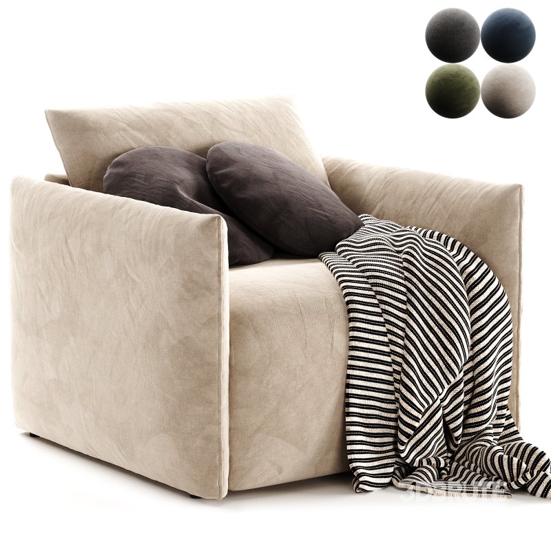 Montina Facto Blue Armchair Bed Image 4