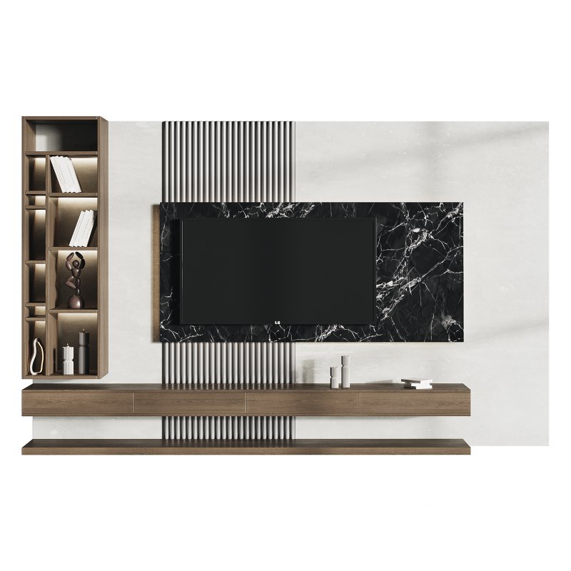 Modern TV Wall 02 Image 7