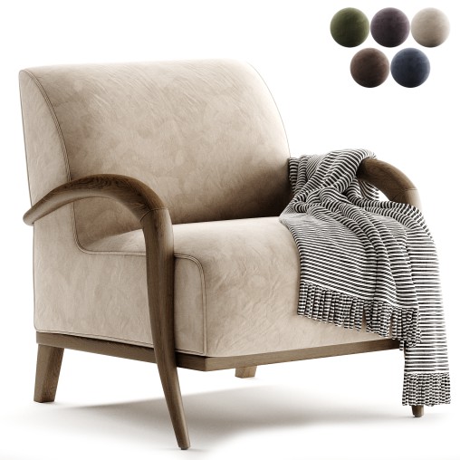 Paprika Domino lounge chair