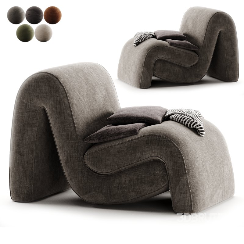 Curve Armchair Image 3