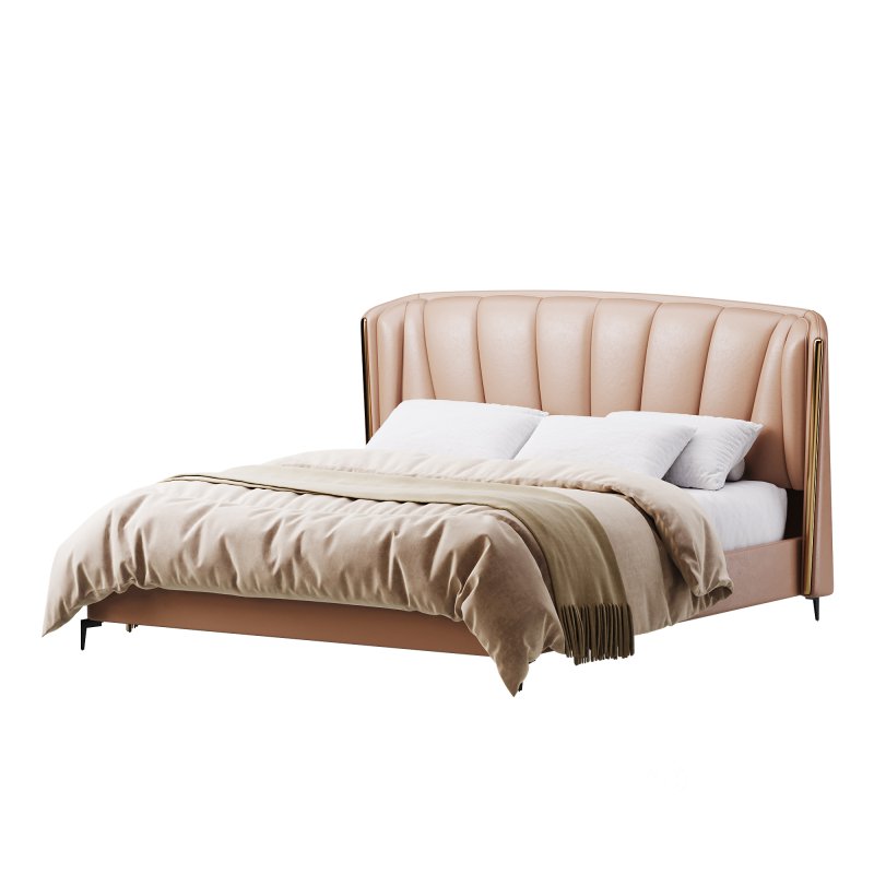 Wingback Headboard Bed Image 6