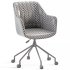 Office Chair Made Of Boucle Fabric Matie - Thumbnail 4
