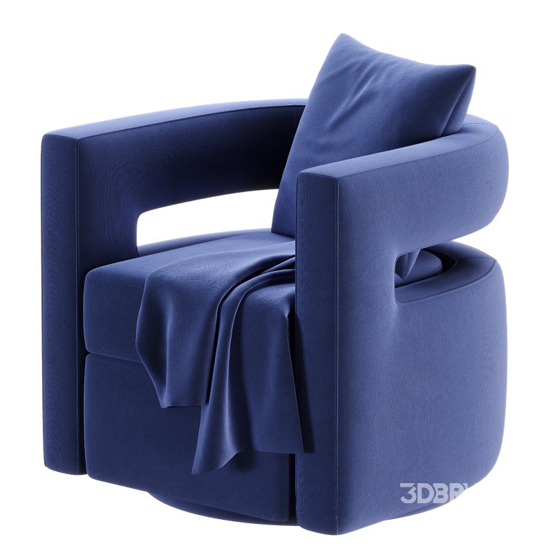 Kenneth Swivel Chair, Grey Image 4
