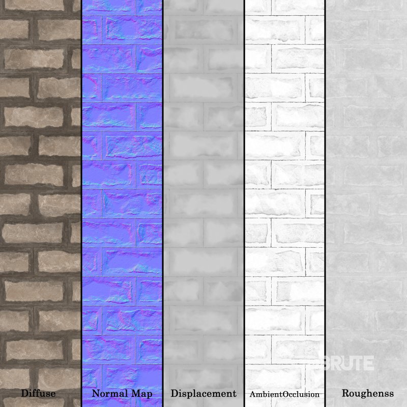 Brick Rockface 03 (Seamless) Image 7