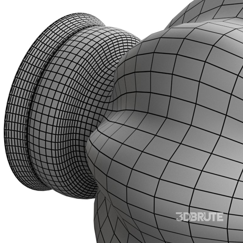 Cabinet Knob Wrought Iron Mission 1.5″ Dia Image 15