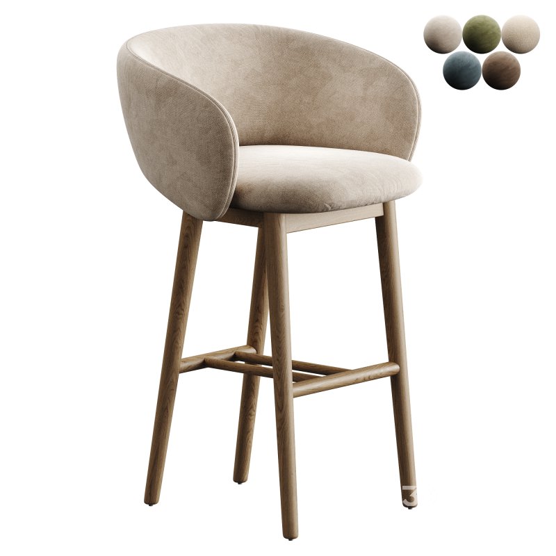 Bel Sg 75 Terracotta Bar Stool By Pablo Regano Image 4