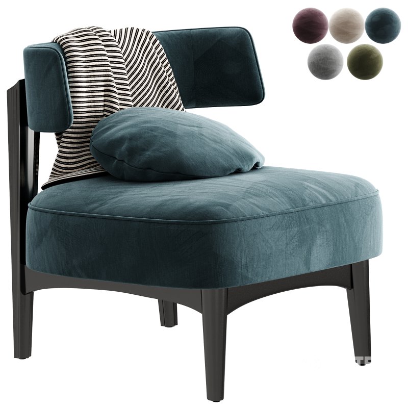 Cafedesart Claude Gray Lounge Chair Image 3