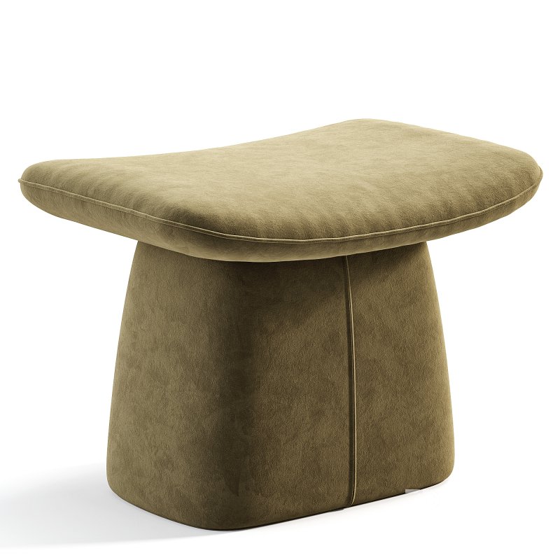 Modern Microfiber Leather Fabric Makeup Stool Image 2