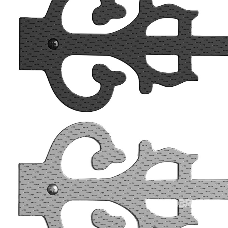 Wrought Iron Dummy Strap Hinge 11″ Door Dummy Hinge Image 12