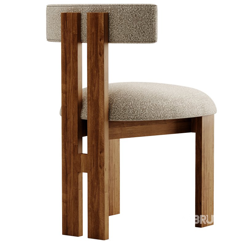 Ceremonie Natural Boucle Dining Chair by Athena Calderone Image 2