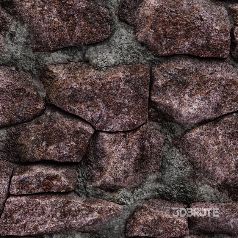 Stone Wall 20 (Seamless) Image 3