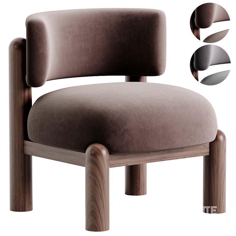 Harper Shearling Accent Chair Image 1