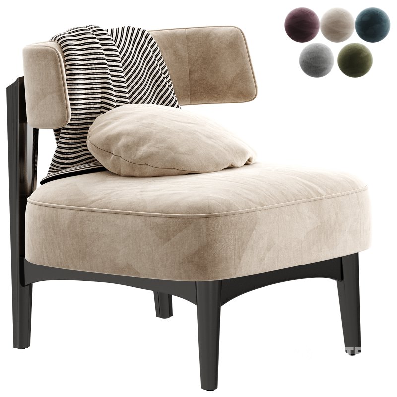 Cafedesart Claude Gray Lounge Chair Image 5