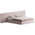 Natural Finish Fabric Pallet Bed Frame with Sponge Fill for Bedroom Comfort - Thumbnail 12