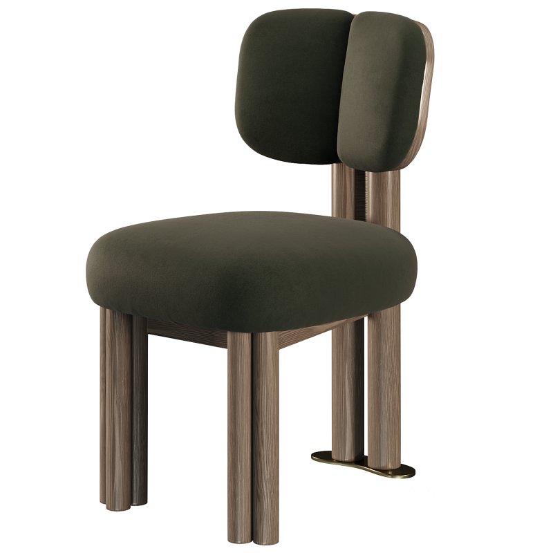 Elephant Chair – Sage Green Velvet Image 1