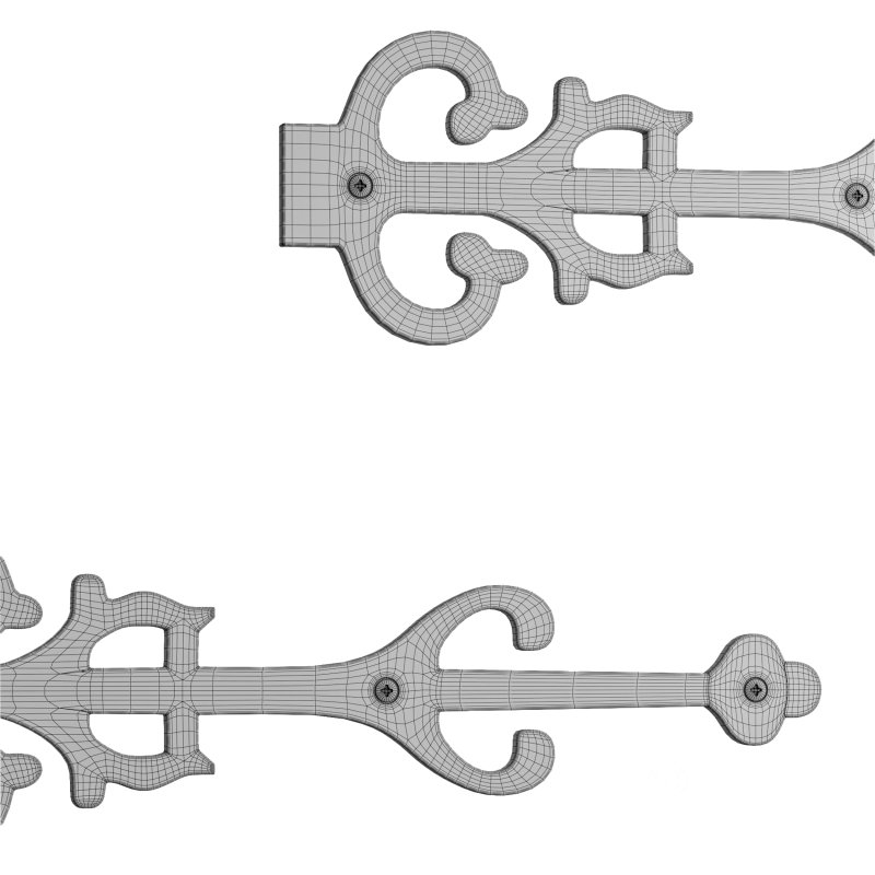 Wrought Iron Dummy Strap Hinge 11″ Door Dummy Hinge Image 15