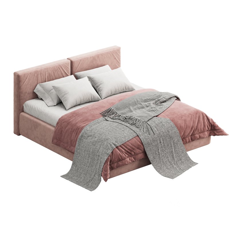 Foster Bed 180 Velvet Smoke Image 7