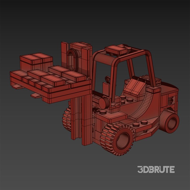 Lego 60198 Forklift truck Image 6