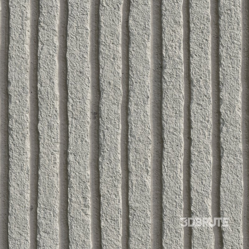 Ribbed Plaster 01 (Seamless) Image 1