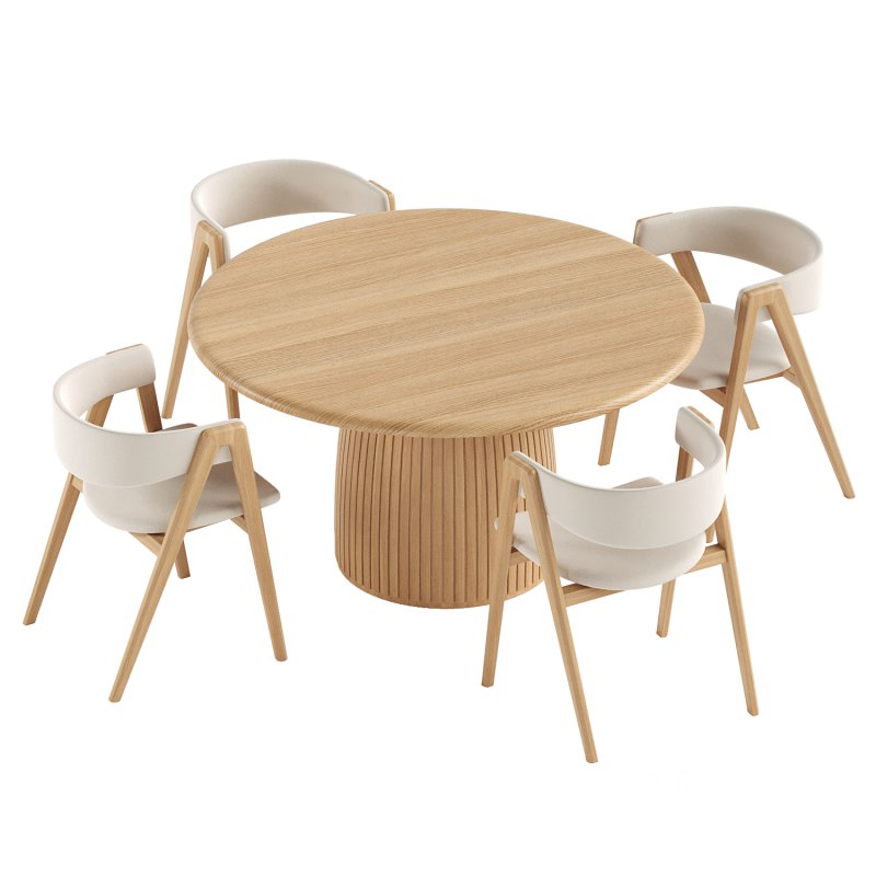 Gala Chair & Round Dining Table Image 4