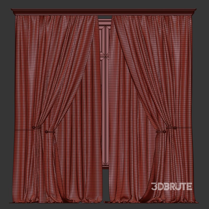 Herringbone Curtain with Sheer Layer 74 Image 3