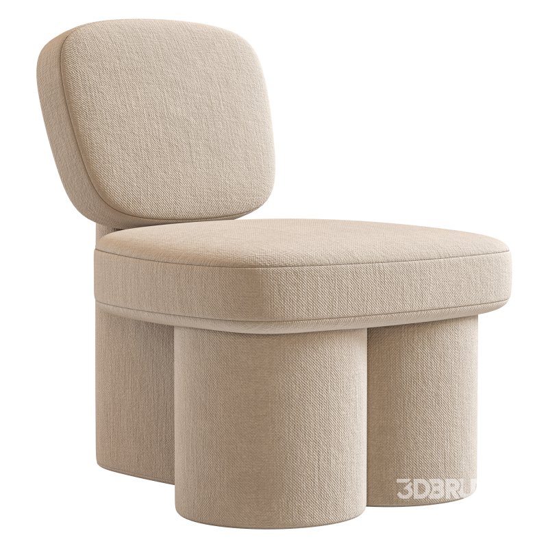 Steel Blue Corduroy Thea Accent Chair Image 5