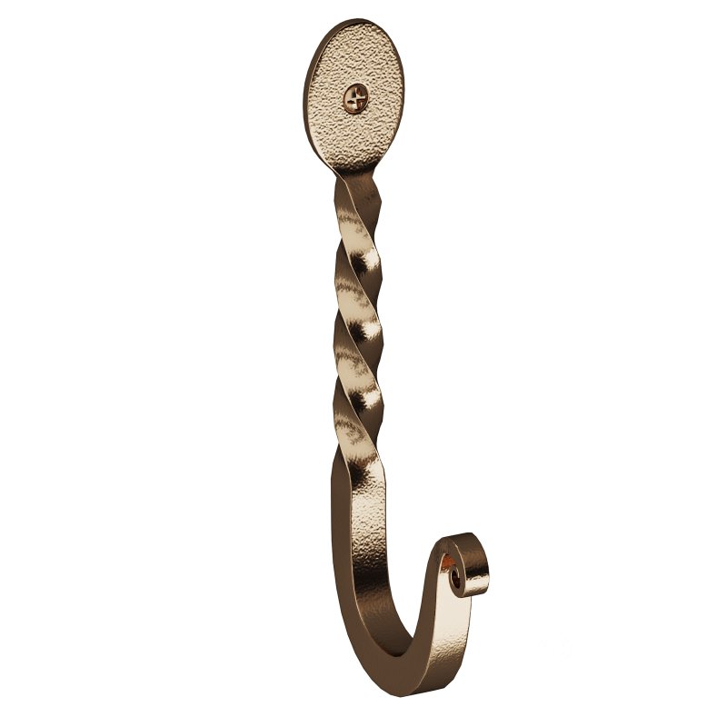 Wrought Iron Twisted Hooks 4.5″ Wall Mount Hanger Hooks Image 9