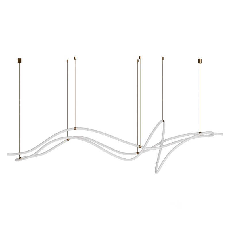 Modern Custom Linear Led Pendant Image 2