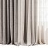 Soft Linen & Sheer Drapes with Roman Blind - Thumbnail 3