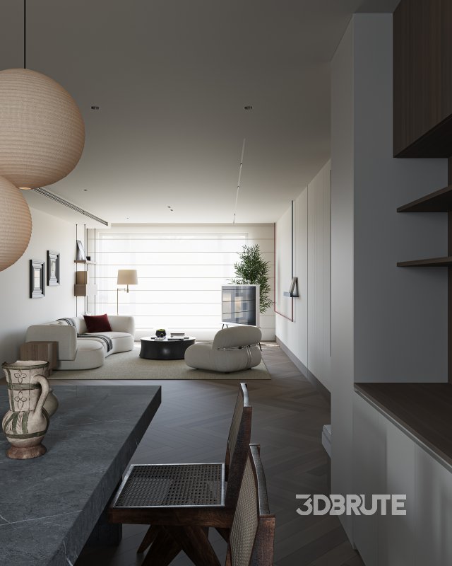 Modern living and dining room Image 2