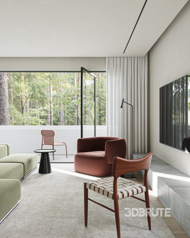 Modern living and dining room Image 8