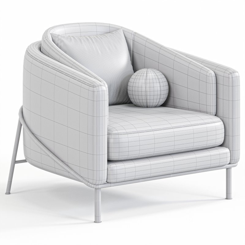 Fil Noir Armchair By Minotti Image 6