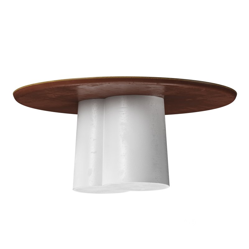 Polly Round Natural Coffee Table – White Image 10