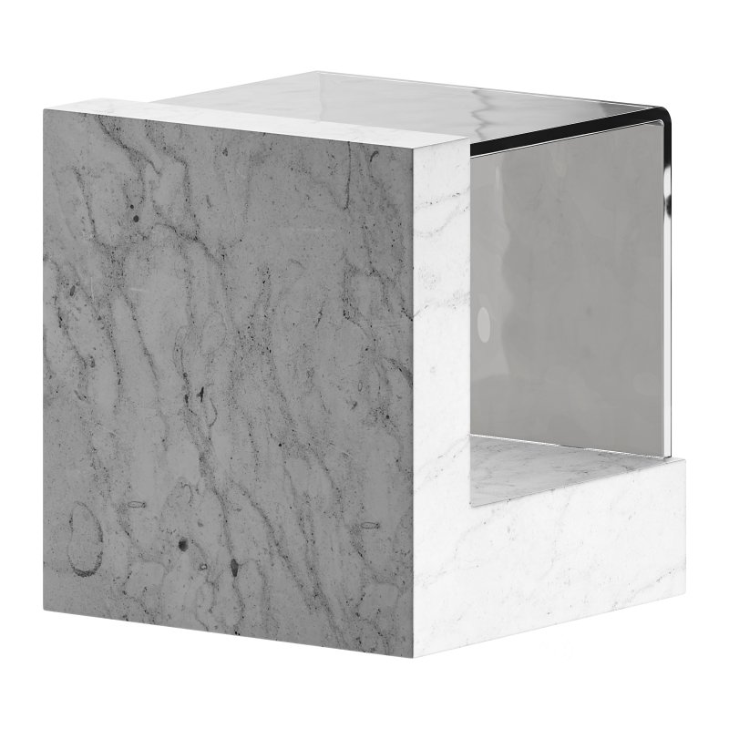 Creative Marble Side Table – Glass Image 8