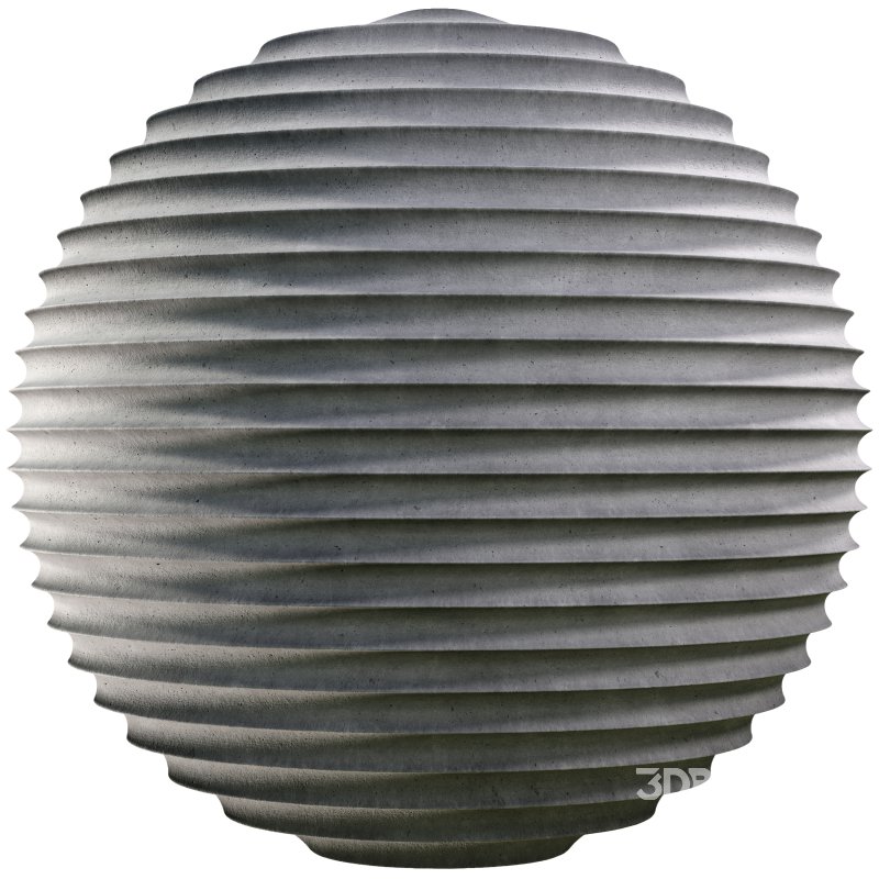 Fluted plaster 01 (Seamless) Image 5