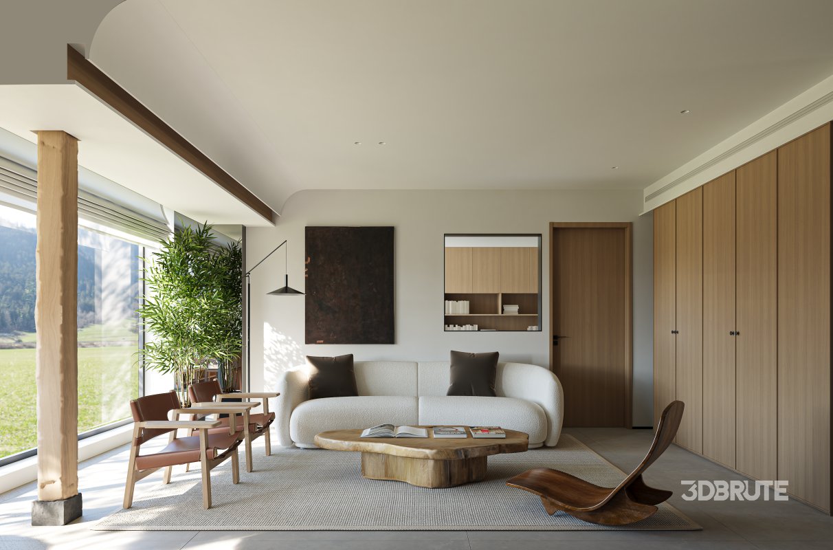 Modern living and dining room Image 2