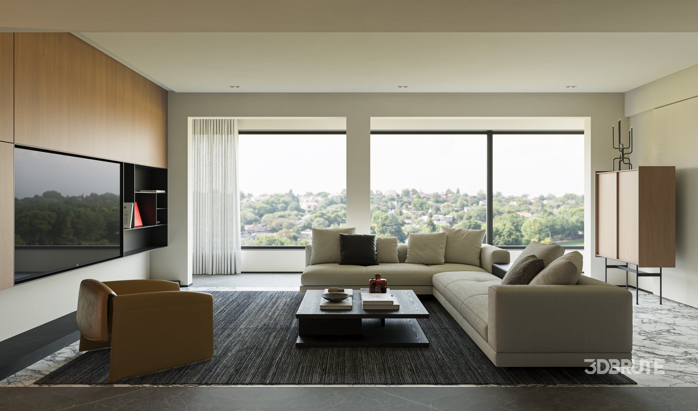 Modern living and dining room Image 5