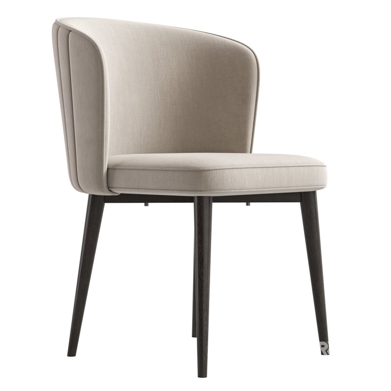 CLAUDE FABRIC DINING CHAIR Image 7