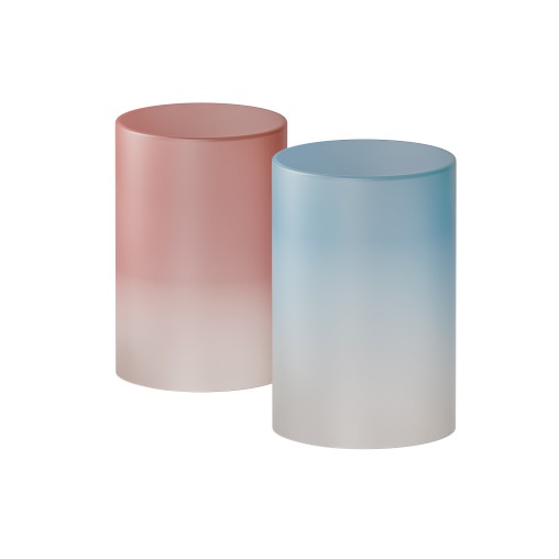 Frosted Gradient Side Table – Acrylic