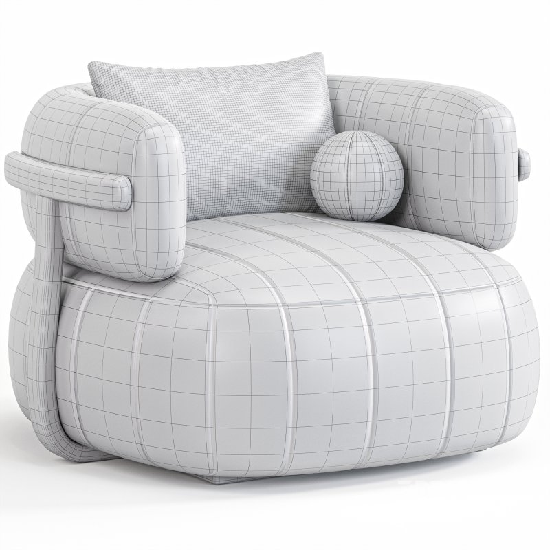 Doss Swivel Armchair By High Fashion Home Image 7