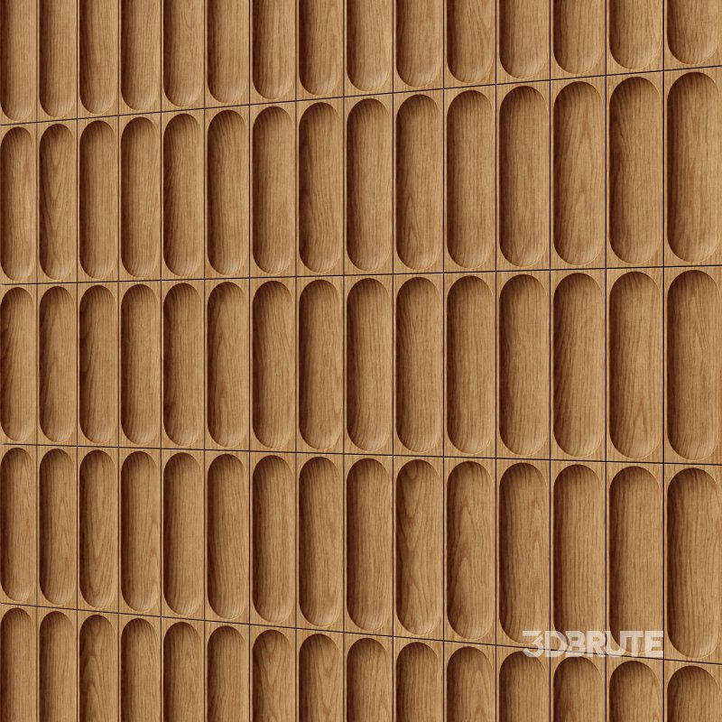 Wood Panel Wall Tile 02 (Seamless) Image 2