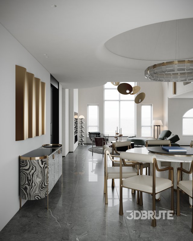Modern living and dining room Image 4