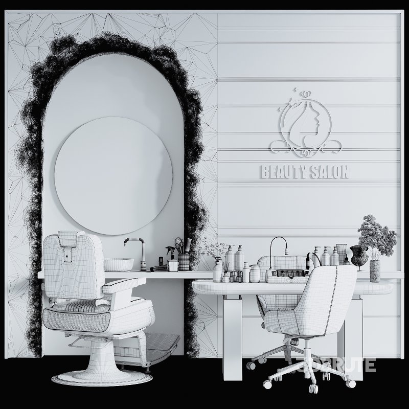 Barber and Manicure area in beauty salon 08 Image 3