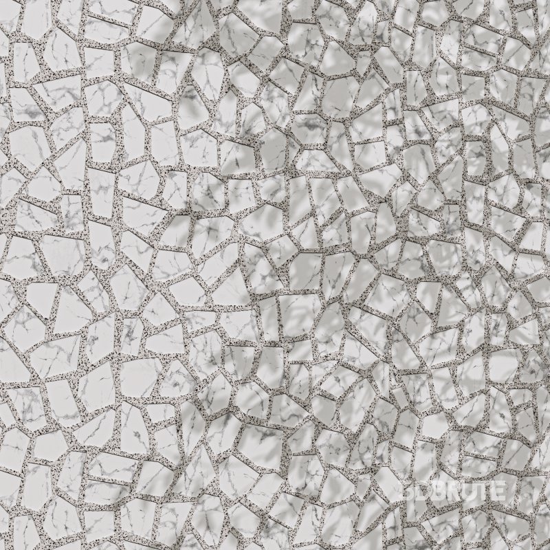 Particle Mosaic Terrazzo Decorative Panel (Seamless) Image 2