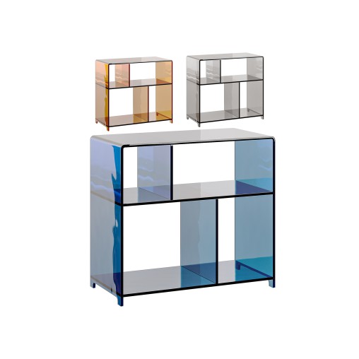 Modern Side Table – 4 Compartments