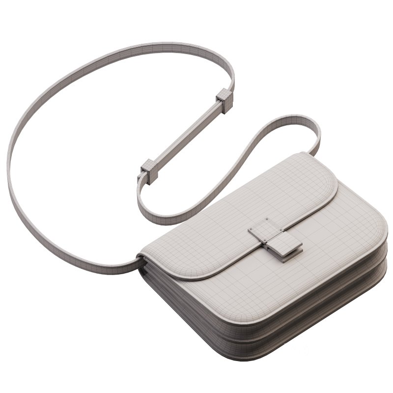 Brown Flap Genuine Leather Square Shoulder Message Bag Image 14