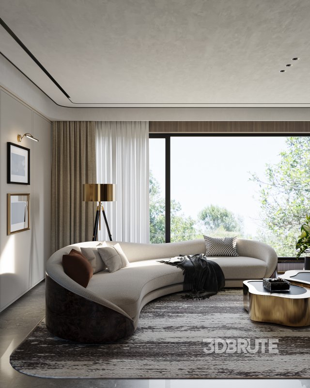 Modern living and dining room Image 2