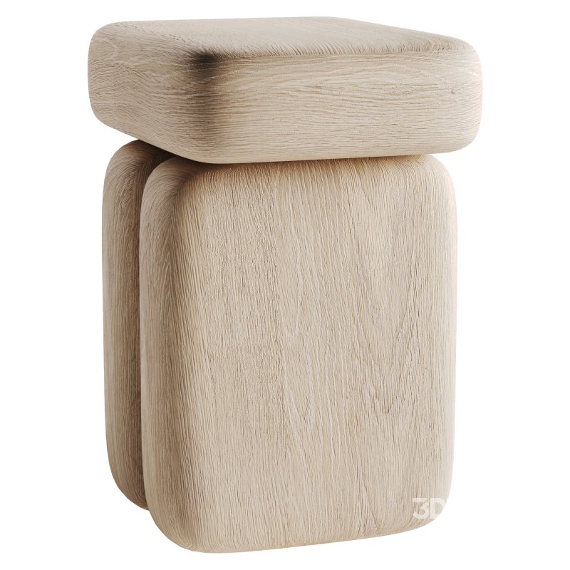 Wooden Stool Image 3