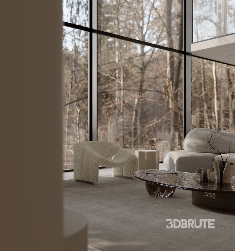 Modern villa scene Image 4