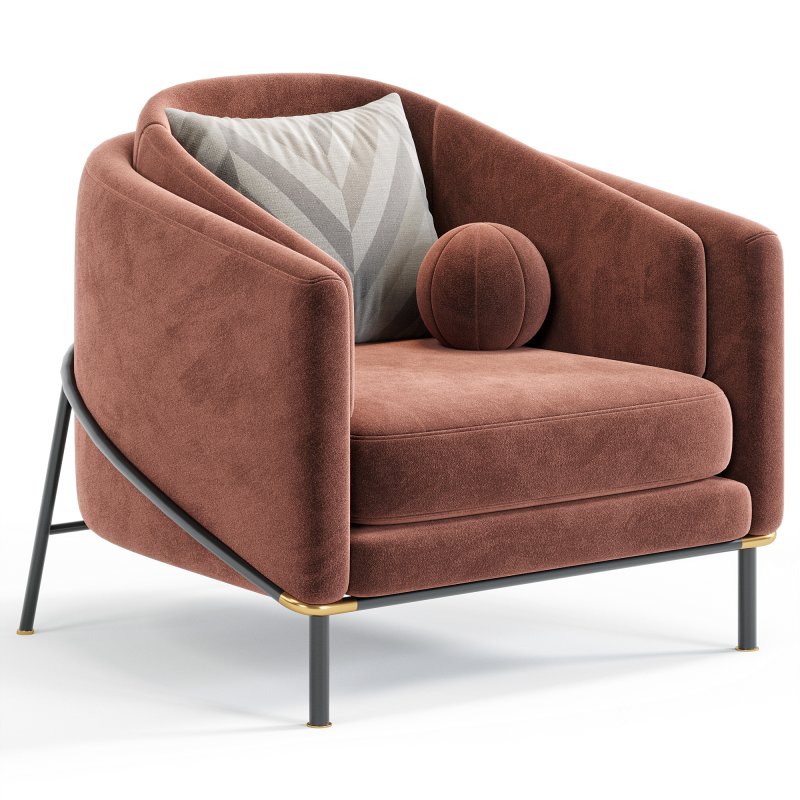 Fil Noir Armchair By Minotti Image 5